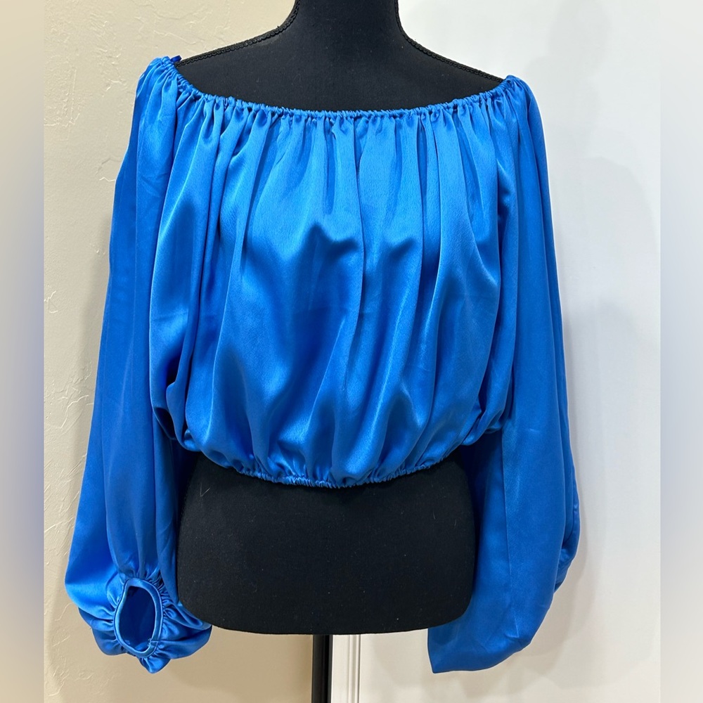 Habit satin blouse- size large